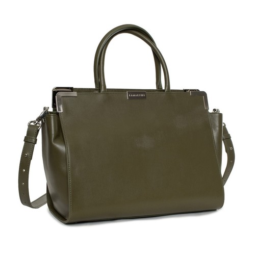 Lamarthe CT403 Borsa a Mano Pelle Donna Made in Italy Verde - Foto 2 di 2
