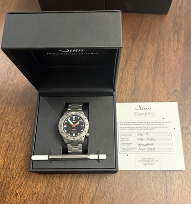 Sinn U50-T Fully Tegimented Watch 41Mm Automatic Winding Black Dial