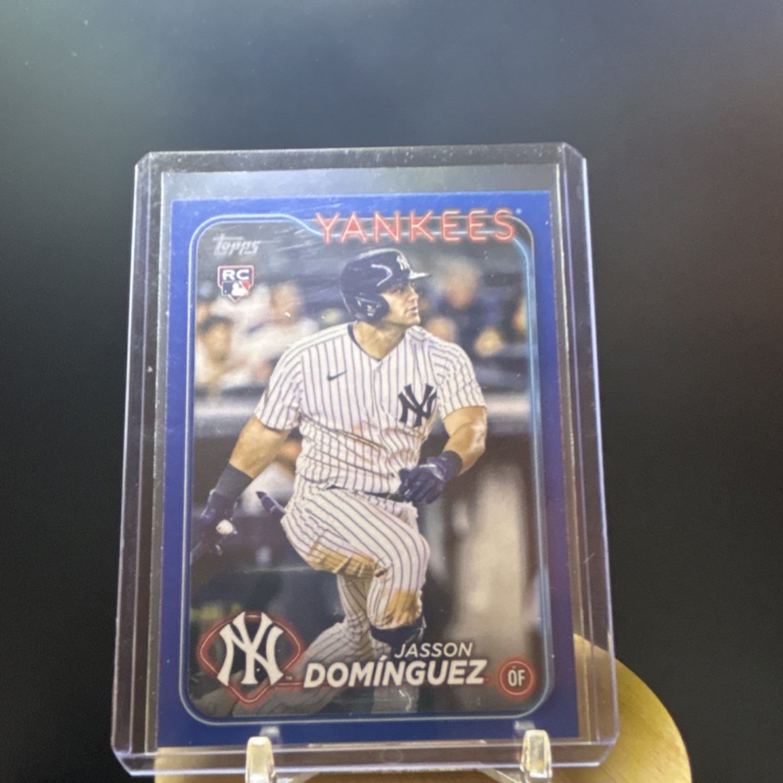 Jasson Dominguez 2024 Topps Series 1 Royal Blue RC Yankees #60