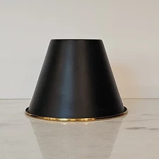 Bouillotte Brass Mini Candelabra Candle Clip On Chandelier Shade Black Exterior 