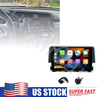 Stereo Radio Android Auto Full Wireless Carplay GPS For Honda Civic 2016-2020 US