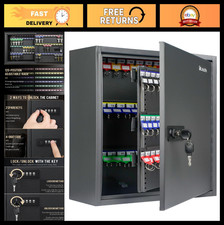 120 Position Key Cabinet - Digital Security Storage Box with Combination Lock, A