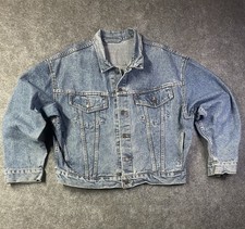 Vintage 90s Levis Blue Denim Trucker Jacket 70598-4891 Men's Size Large