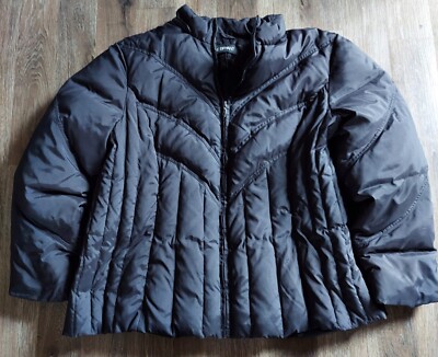 Lane Bryant Parka Lane Bryant Women's Black Parka Jacket 22/24