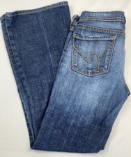 Citizens of Humanity Womens Ingrid 002 Stretch Low Waist Flair Denim Jeans 28