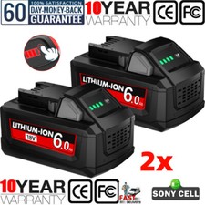 For Milwaukee For M18 Lithium ion 6.0AH Extended Capacity Battery 48-11-1860 2X