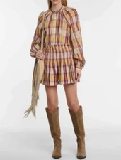 Isabel Marant Etoile Plaid Short Blouse Set 36 US 4