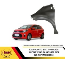 KIA PICANTO 2017 - 2023 FRONT WING FENDER NO INDICATOR HOLE LEFT PASSENGER SIDE
