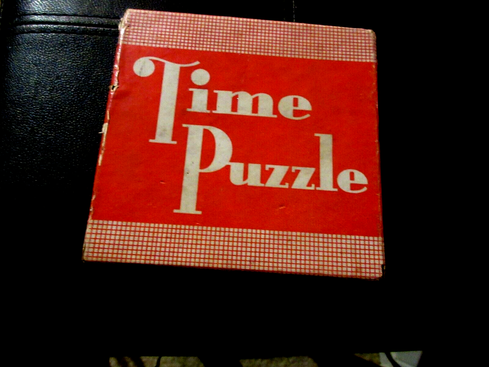 Vtg game, Time Puzzle made by The Embossing Company of Albany, New York