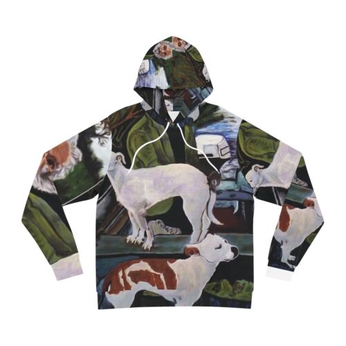 Good Fellas Old Man and Two Dogs Painting Fashion Hoodie - Picture 1 of 13