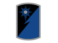 4" 319th military intelligence brigade blue army bumper sticker decal usa made