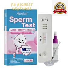 ACCUFAST Sperm Test Kit For Male Pregnancy Preparation  99% Accuracy Sperm Count