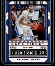 2020 Contenders Draft Picks Anthony Davis Red Game Ticket Variation #7 Wildcats