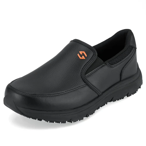 HISEA Men Non Slip Food Service Shoes Water Resistant Chef Health Care Work Shoe