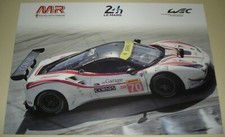 Le Mans 2019 - FIA WEC Du Mans MR Racing With Ferrari 488 GTE AM #70 Signed Card