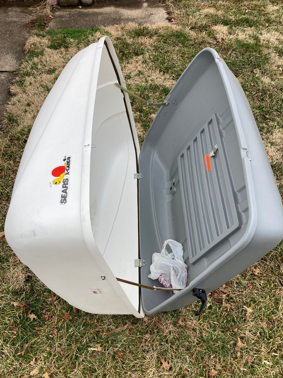 sears x cargo carrier car topper original travel storage compartment