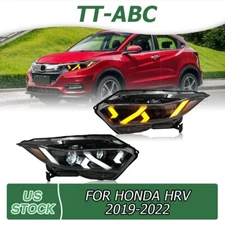 LED Projector Headlight W/ Double Lens Front Lights For Honda HRV HR-V 2019-2022