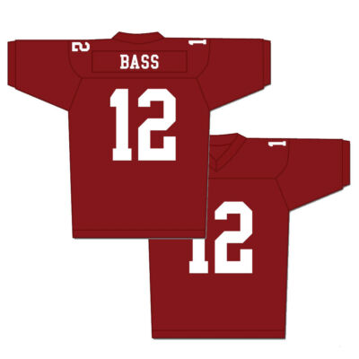 Movie Remember The Titans #12 Ronnie 'Sunshine' Bass Football Jerseys Sewn Red