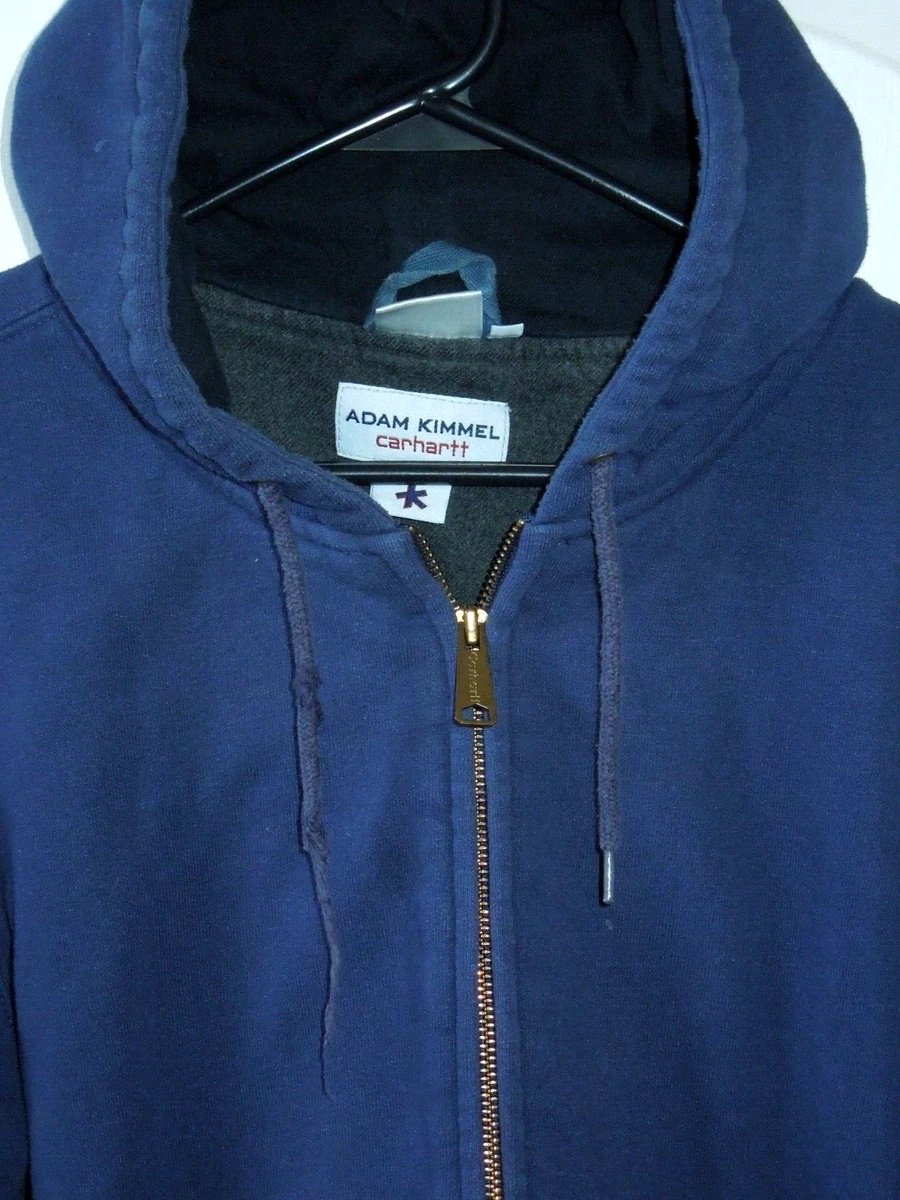 Carhartt Adam Kimmel Navy Blue XL Full Zip Lined Hoodie Good Condition