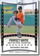 10-Count Lot ANTHONY MOLINA 2014 Leaf Perfect Game All-American Rookies 