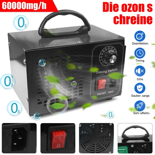 2025 Ozongenerator Ozonisator 60000mg/h Ozon Luftreiniger Ozongerät Bausanierung - Bild 1 von 18