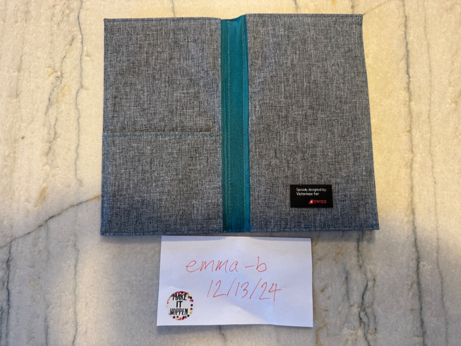 Victorinox Swiss Passport Travel Wallet, Light grey, new without tags