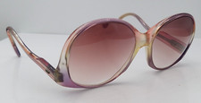 Vintage Sco-Beaut 22250 Purple Translucent Round Sunglasses FRAMES ONLY