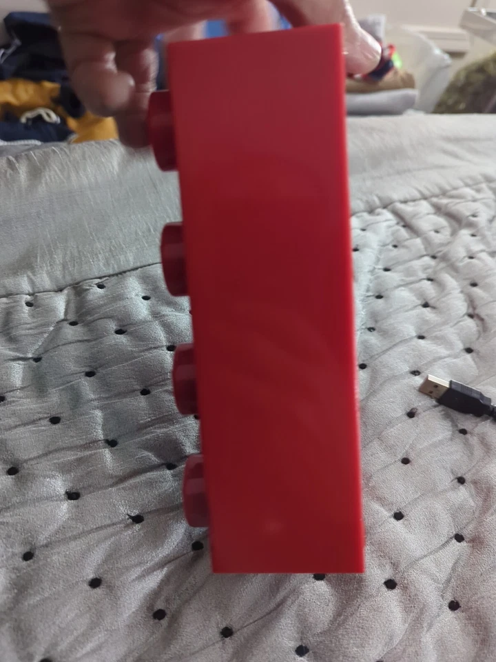 Lego Alarm Clock Red Brick Block 2010 Pre-Owned Condition Fast Shipping WORKS!!! - Image 4 of 4