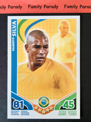 Gilberto Silva Brasilien Topps Match Attax Foot Stars Karte World 2010