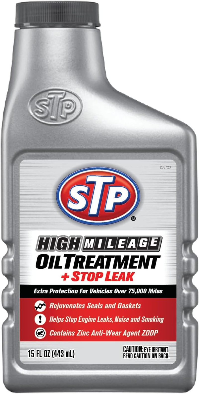 STP High Mileage Oil Treatment + Stop Leak - 15 FL OZ