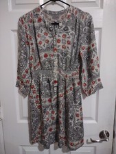 Ecote Paisley Boho Flowy Dress S