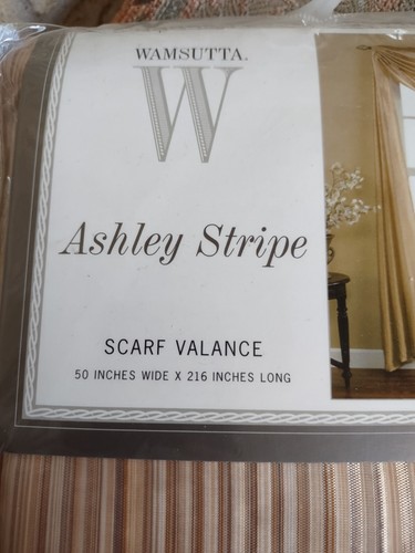 Wamsutta Ashley Stripe Scarf Valance 50X216 - Picture 6 of 6