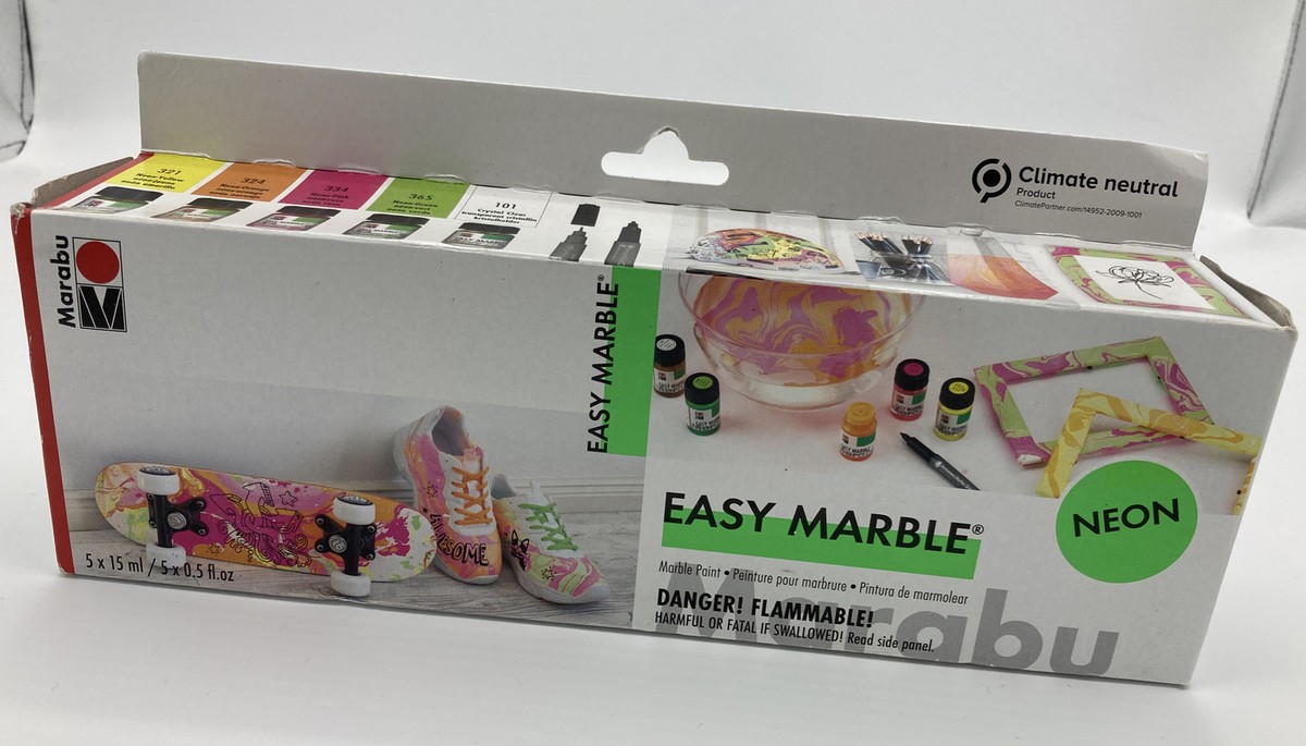 Marabou Easy Marble Neon Paint Set