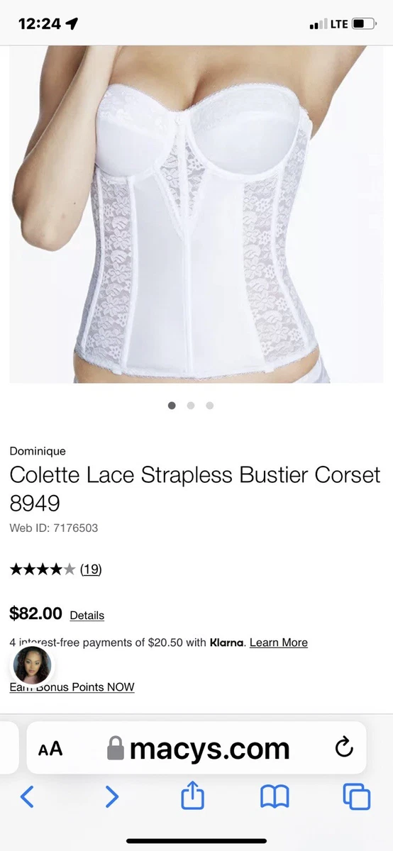 Colette Lace Strapless Bustier