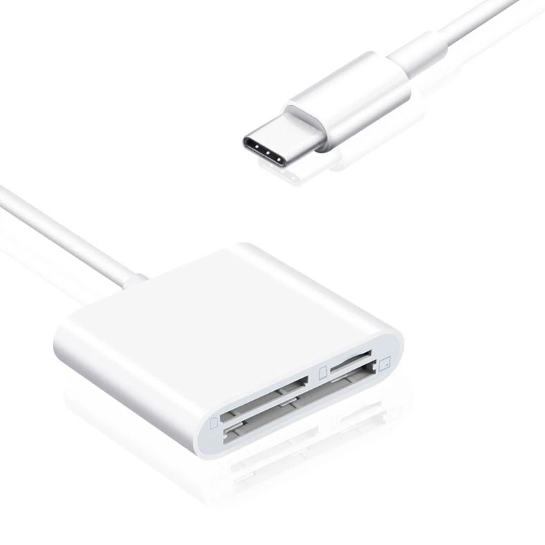 USB C to SD CF Card Reader for iPad Pro/Macbook Supports CompactCF/SD/TF card - Image 4 of 4