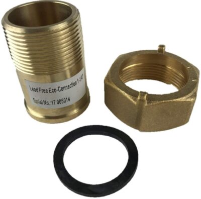 DAE C-125NL 1pcs 1-1/4'' LeadFree WaterMeterCoupling, 1-1/4'' M-NPT, 1-1/2'' F-NPSM