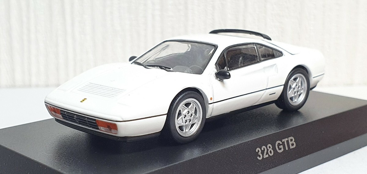 Kyosho 1/64 FERRARI 328 GTB WHITE diecast car model | eBay