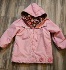 Cat  Jack Pink Girls Fall Jacket with Hood  Size 6  Fleece  Free Ship