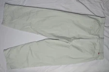 LEVI'S RED TAB PANTS 38X32 KHAKI MILITARY TROUSER FLAT 100% COTTON CHINO 2002