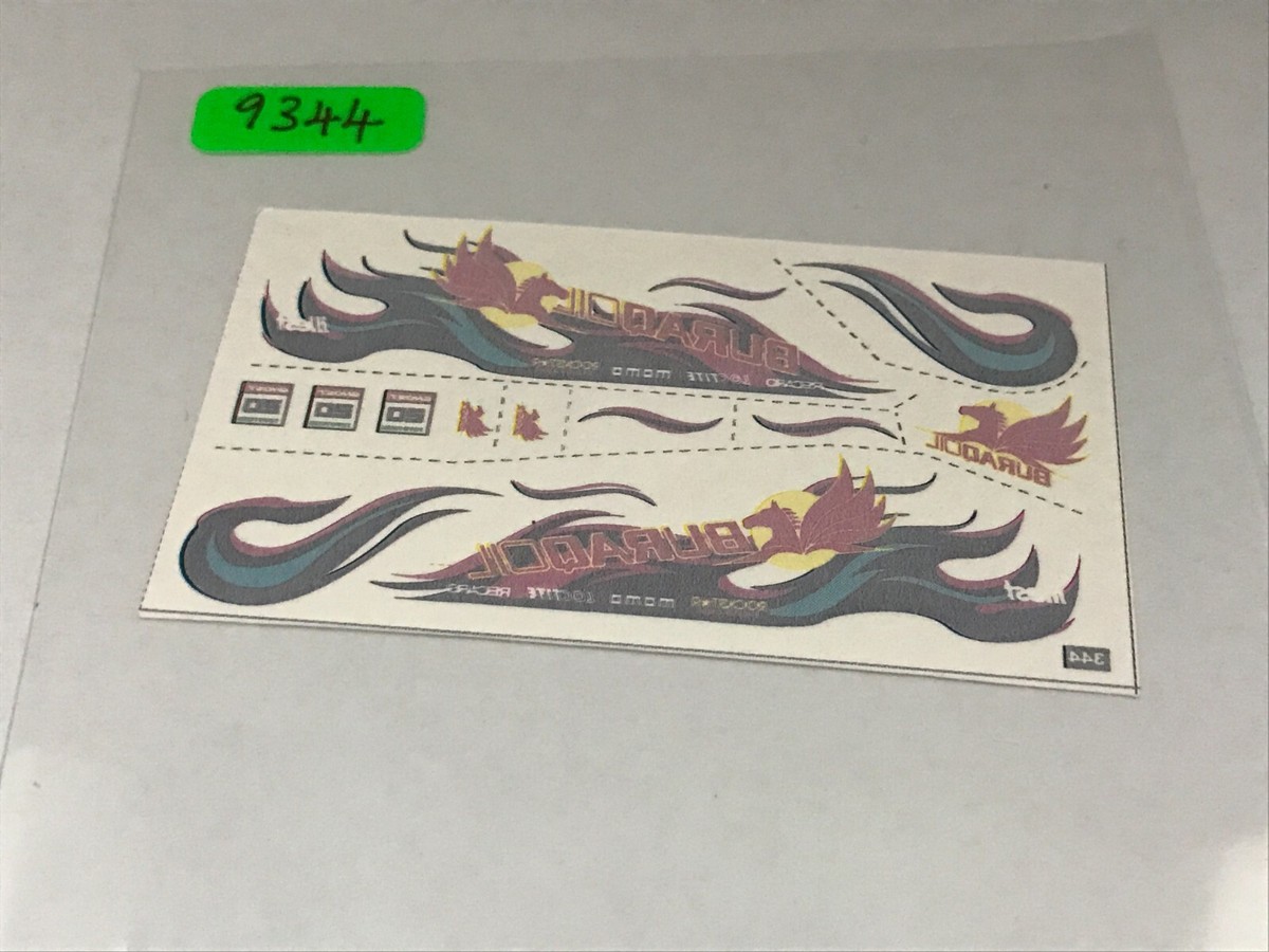JC-9344 White Toner Waterslide Decals BURAQOIL CUSTOM 1:64 Hot