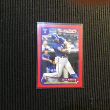 2020 TOPPS TOTAL WAVE 5 #476 JEFF MATHIS *RED BORDER #4/10*  RANGERS