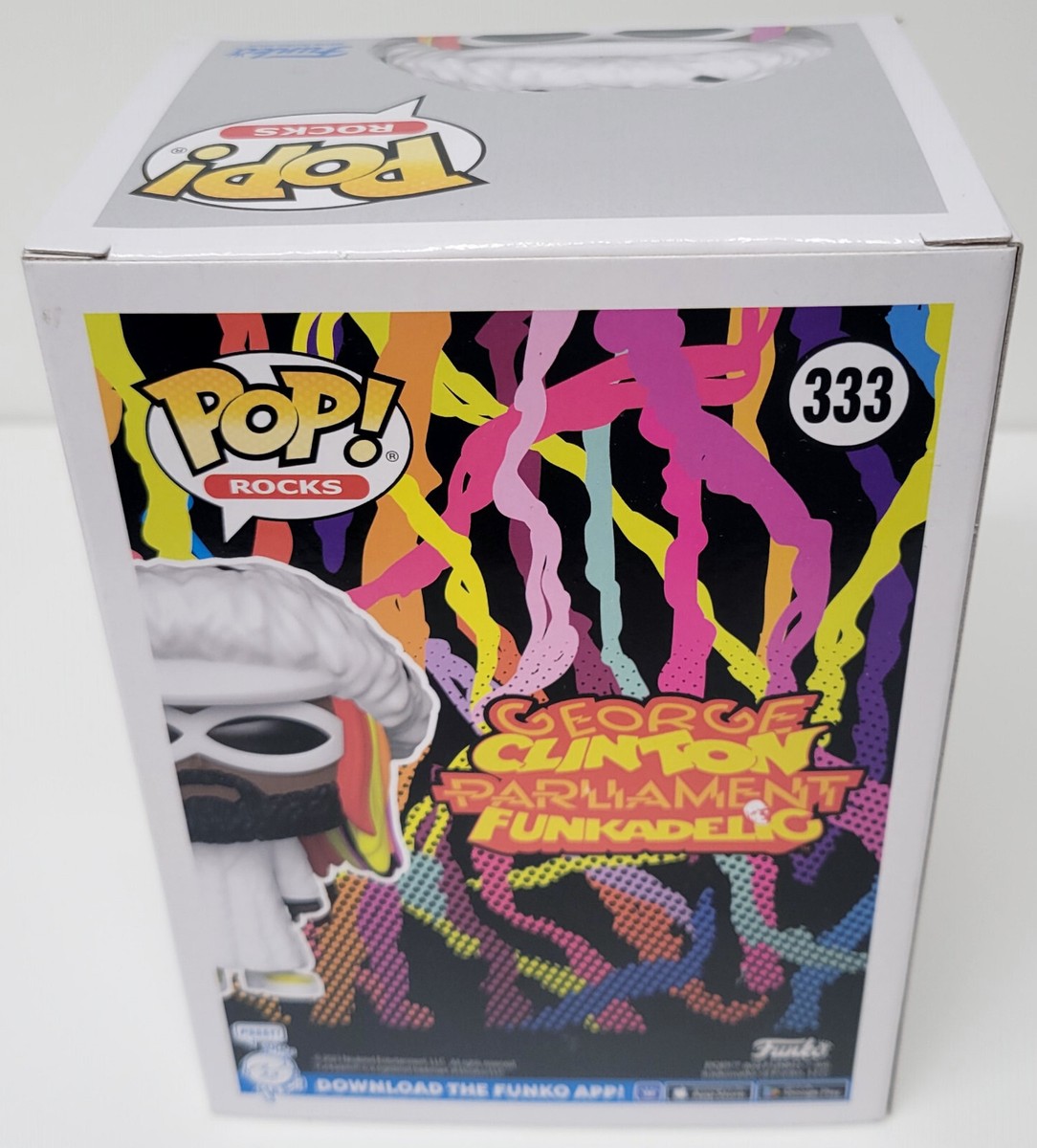 GEORGE CLINTON Signed Funko Pop Rocks #333 Parliament Funkadelic