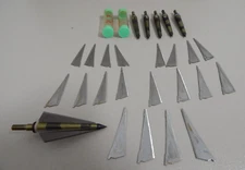 Vintage Bear Archery Grizzly 4 Blade Screw In Broadheads 135 gr. New NOS Qty 6