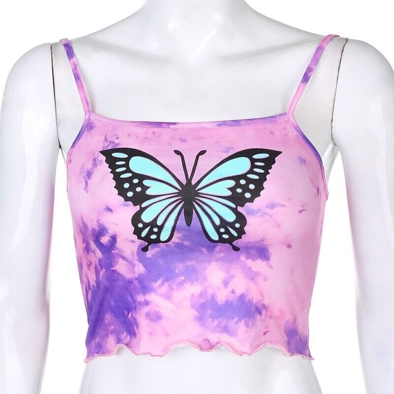 🦋 Butterfly Crop top Shirt - Purple's Code & Price - RblxTrade