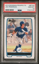 2012 Bowman 1st Prospects🔥JOC PEDERSON🔥 RC Flagship Rookie PSA 10 💎 Gem Mint