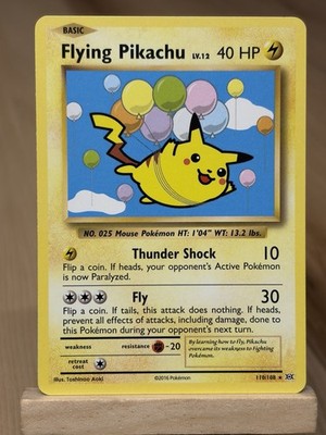 Flying Pikachu 110/108 Secret Rare Pokemon XY - Evolutions