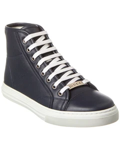 Baskets montantes en cuir homme Gucci