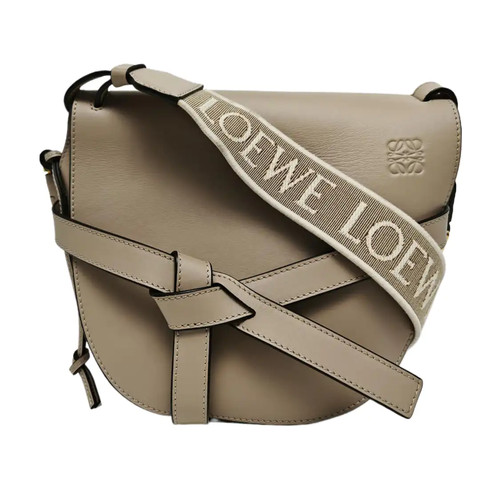 LOEWE Gate Handbags Leather Camel Free Shipping | Duties Paid