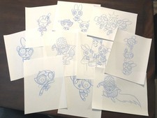 10 POWERPUFF GIRLS ORIGINAL DRAWINGS CREATED ...