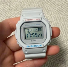 Casio G-Shock Digital Watch Unisex White Water Resistant Used